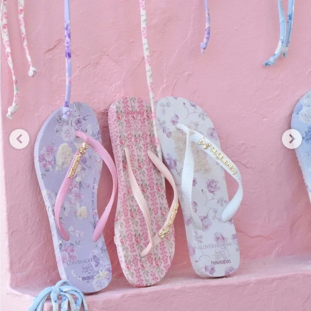 LOVESHACKFANCY Havaianas Flip Flops Sandals Heirloom - Picture 4 of 9